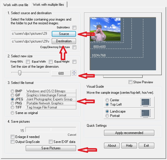 Phần mềm thay đổi kích thước (resize) ảnh hàng loạt