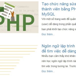 Giới hạn ký tự PHP - Tạo read more trong PHP